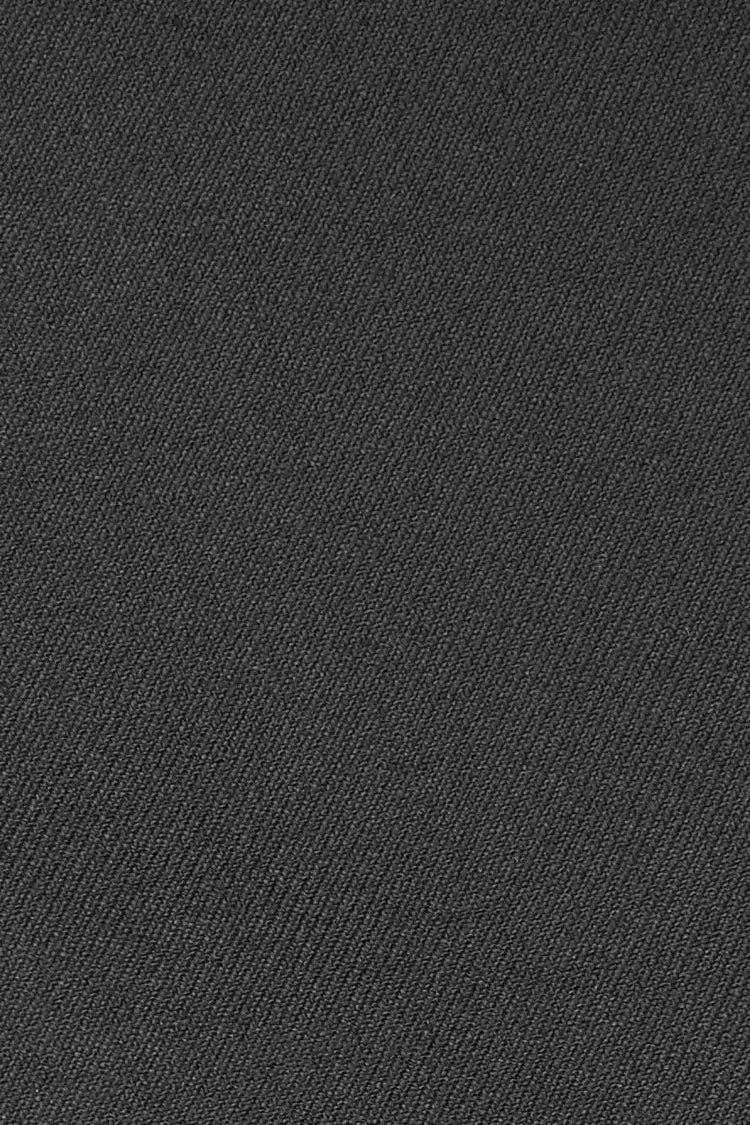 "Logan" Black Luxury Wool Blend Tuxedo Pants-1