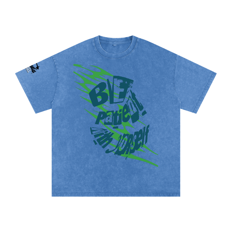 Snow Washed Oversized Cotton T-Shirt ODMPOD