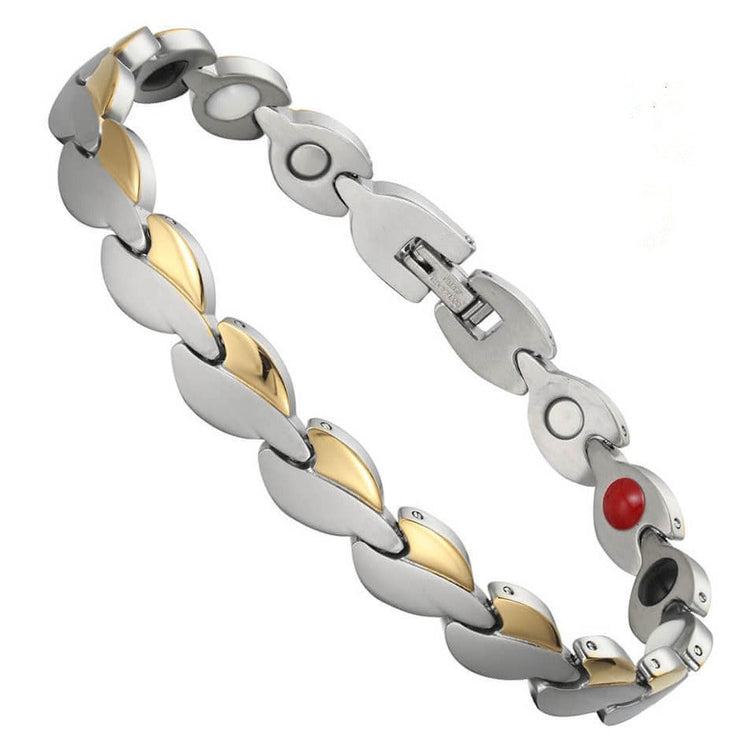 Leaf-like 4-in-1 Magnet Bracelet Radiation Protection God&