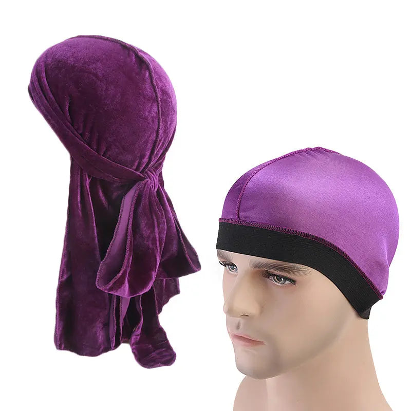 Wide-brim elastic chemo cap God&