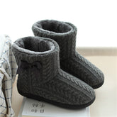 Cotton slippers women plus velvet inner bag with high-top boots God&