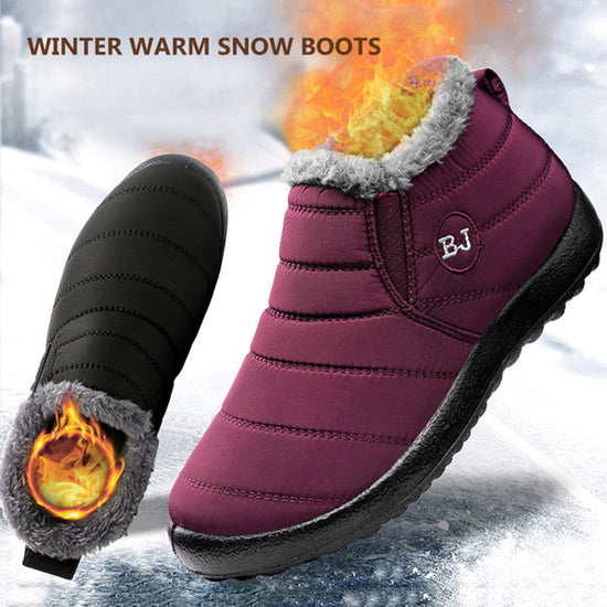 Winter Snow Boots Women Waterproof Shoes Warm Ankle Boots God&