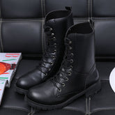 British Martin Boots Women Leather Boots Motorcycle Military Boots God&