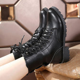 British Martin Boots Women Leather Boots Motorcycle Military Boots God&