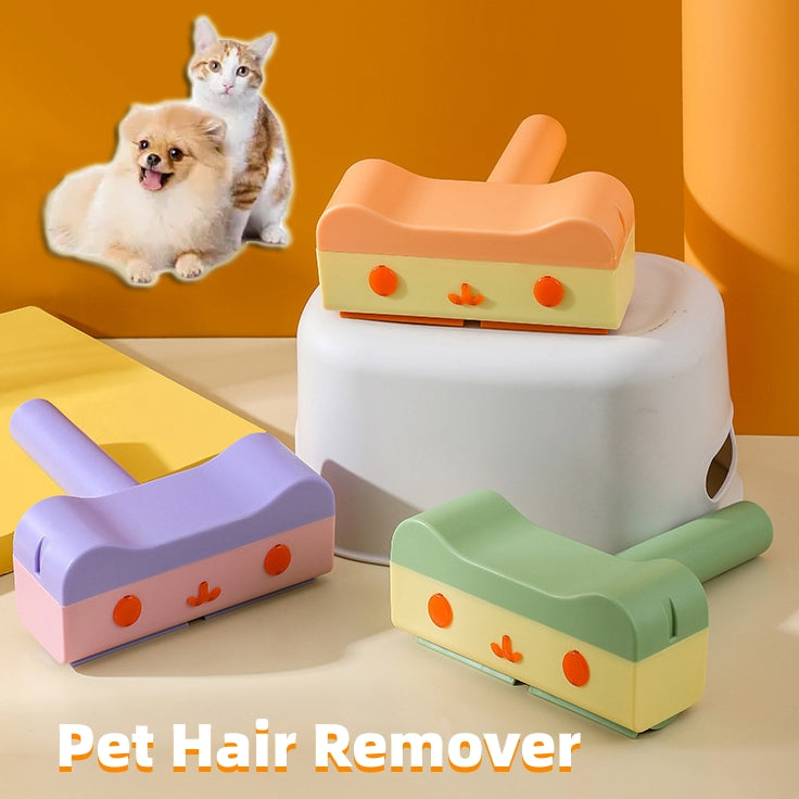 New Pet Hair Roller Remover Lint Brush 2-Way Dog Cat Comb Tool Convenient Cleaning Dog Cat Fur Brush Base Home Furniture Sofa God&