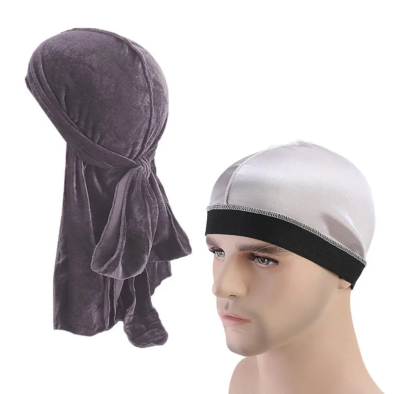 Wide-brim elastic chemo cap God&