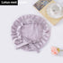 Encrypted Satin Silk Plain Satin Confinement Household Hair Care Lace-up Nightcap God&