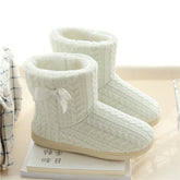 Cotton slippers women plus velvet inner bag with high-top boots God&