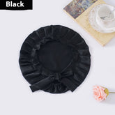 Encrypted Satin Silk Plain Satin Confinement Household Hair Care Lace-up Nightcap God&