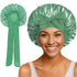 Satin Round Cap Bow Elastic Wide-brimmed Ribbon Nightcap God&
