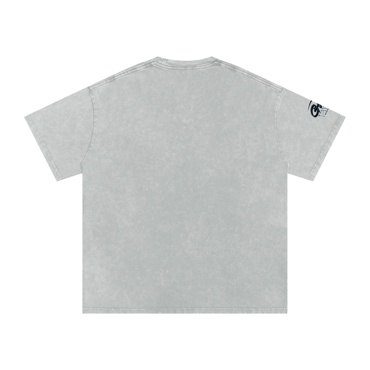 Snow Washed Oversized Cotton T-Shirt ODMPOD