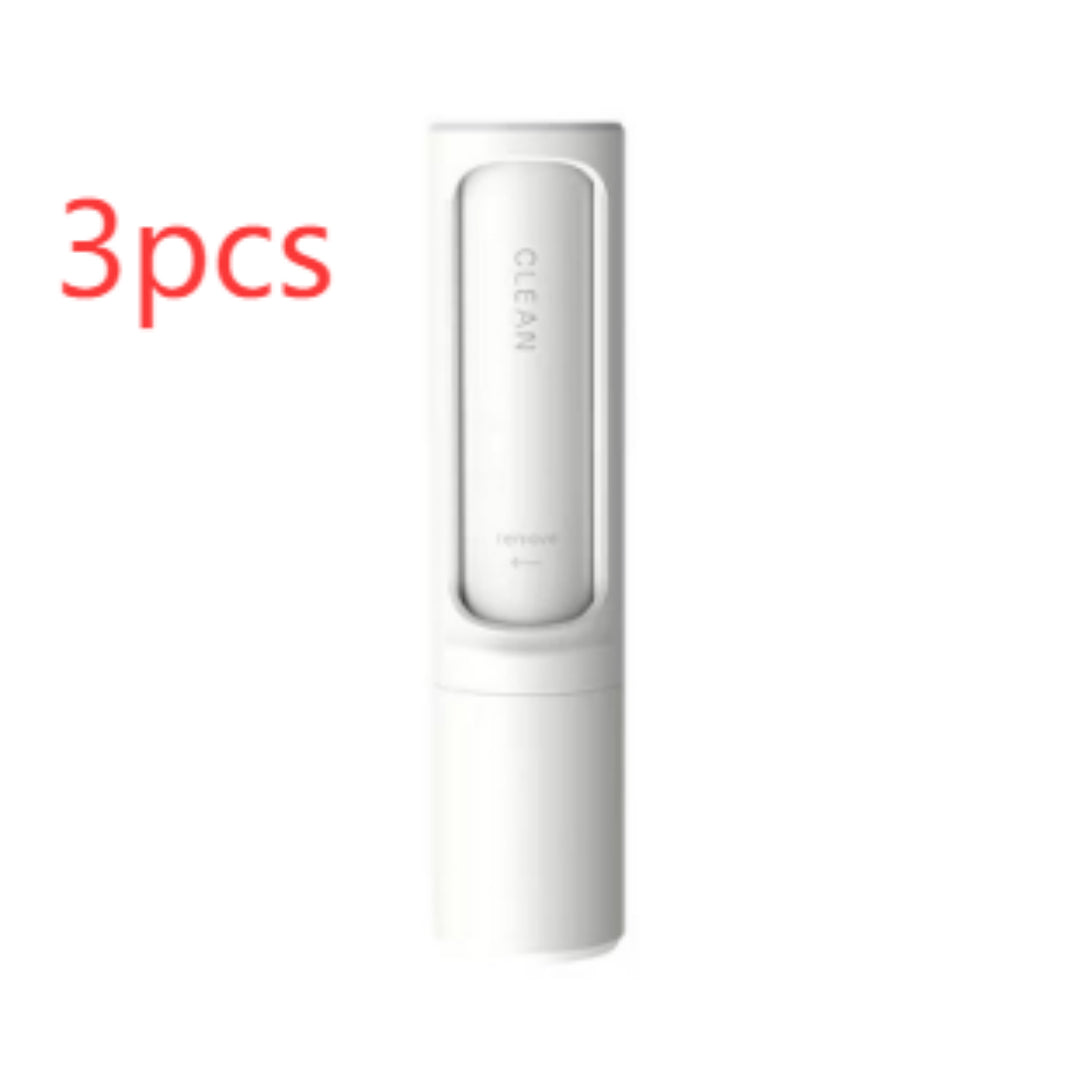 2-1 Reusable Pet Hair Remover Brush Lint Roller Portable Effective Self Cleaning Tool for Cat Dog Fur Hair Dust Removal Brush God&