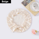 Encrypted Satin Silk Plain Satin Confinement Household Hair Care Lace-up Nightcap God&