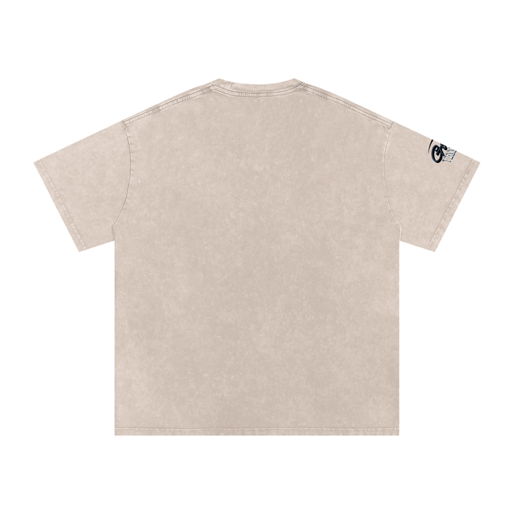 Snow Washed Oversized Cotton T-Shirt ODMPOD