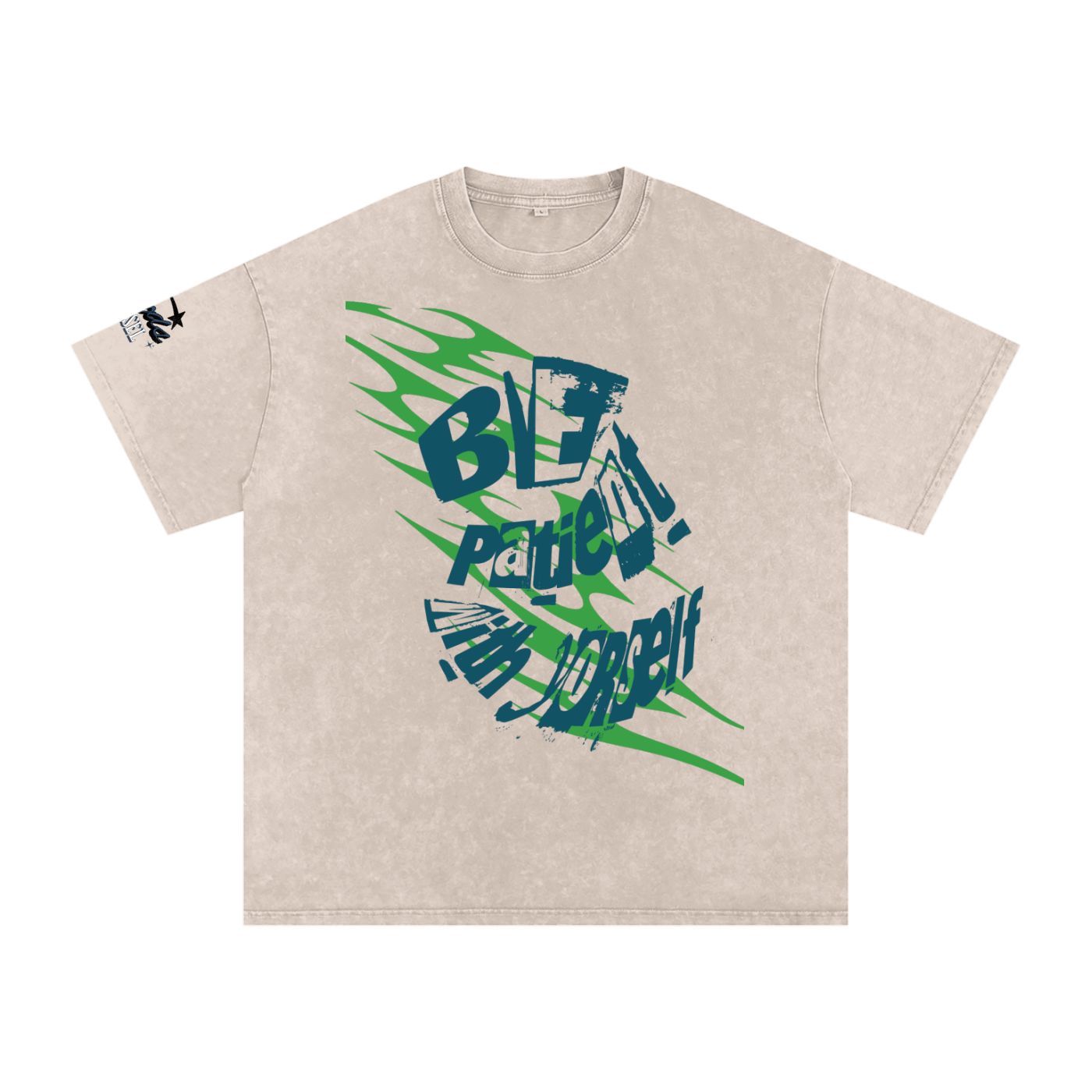 Snow Washed Oversized Cotton T-Shirt ODMPOD
