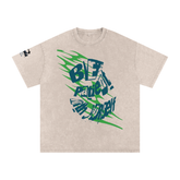 Snow Washed Oversized Cotton T-Shirt ODMPOD