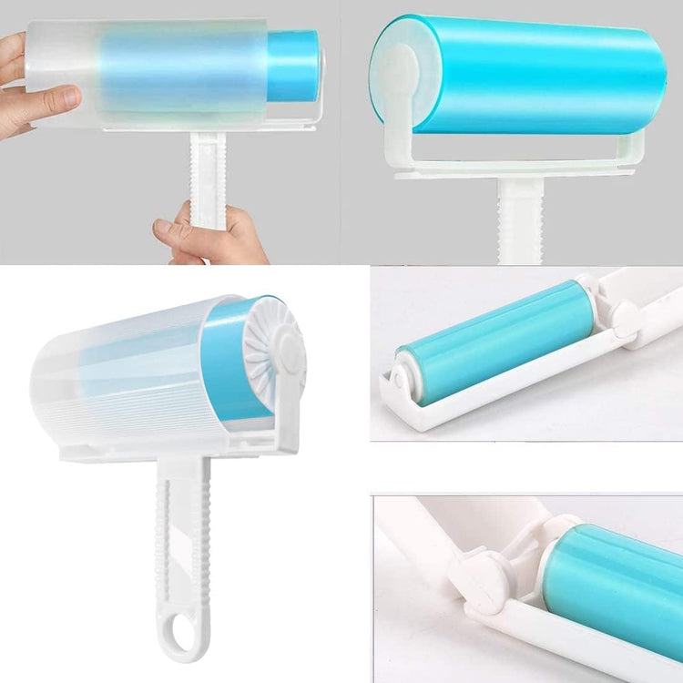 Washable Lint Roller Lint Roller Reusable Sticky Dog Cat Hair Remover Cleaner With Cover For Clothes Pet Hairs God&