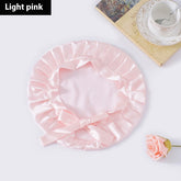 Encrypted Satin Silk Plain Satin Confinement Household Hair Care Lace-up Nightcap God&