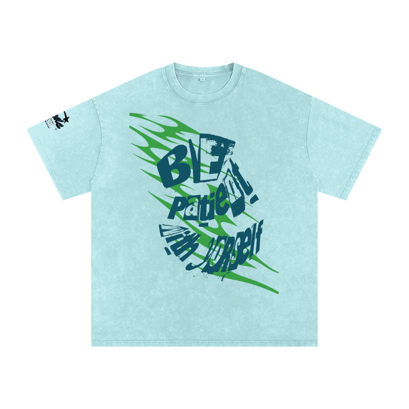 Snow Washed Oversized Cotton T-Shirt ODMPOD
