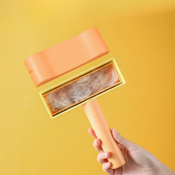 New Pet Hair Roller Remover Lint Brush 2-Way Dog Cat Comb Tool Convenient Cleaning Dog Cat Fur Brush Base Home Furniture Sofa God&