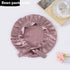 Encrypted Satin Silk Plain Satin Confinement Household Hair Care Lace-up Nightcap God&