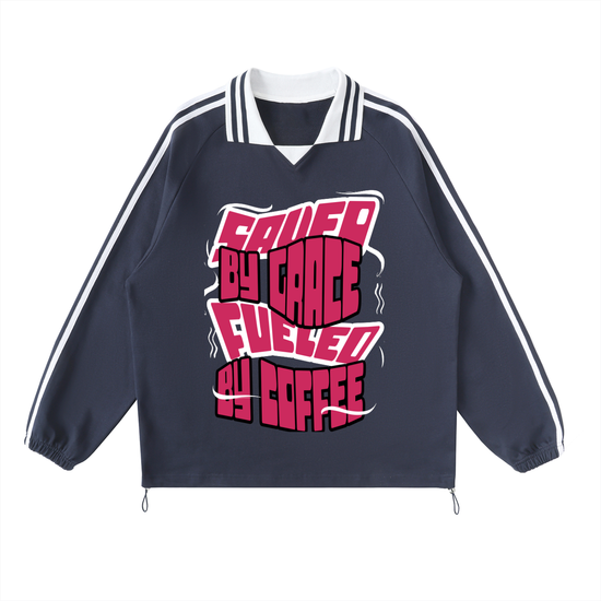 Saved By Grace Fueled By Coffee Sweatshirt