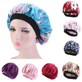 Printed Satin Elastic Wide Edge Nightcap God&