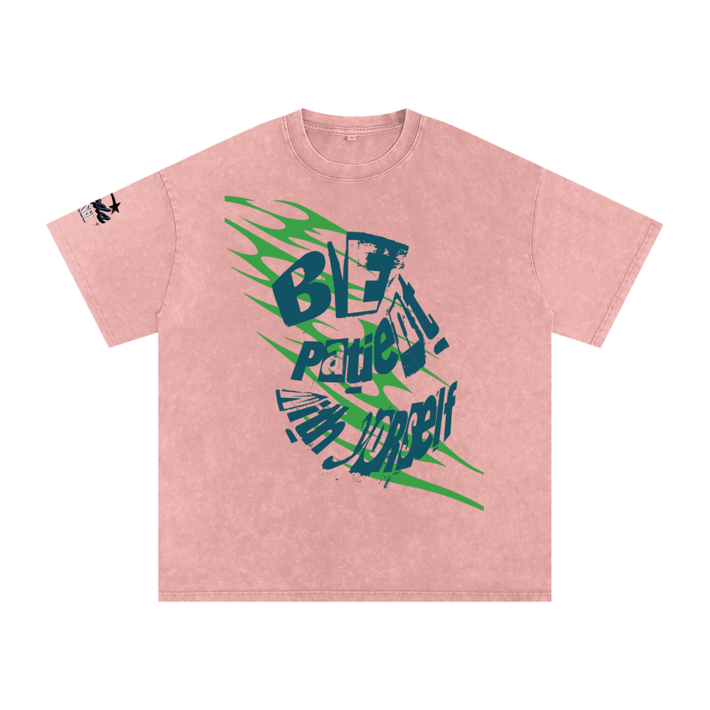 Snow Washed Oversized Cotton T-Shirt ODMPOD