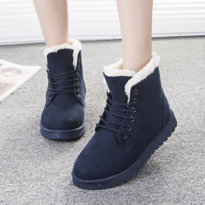 Snow Boot for Women Winter Shoes Heels Winter Boots Ankle Warm Plush Insole God&