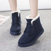 Snow Boot for Women Winter Shoes Heels Winter Boots Ankle Warm Plush Insole God&