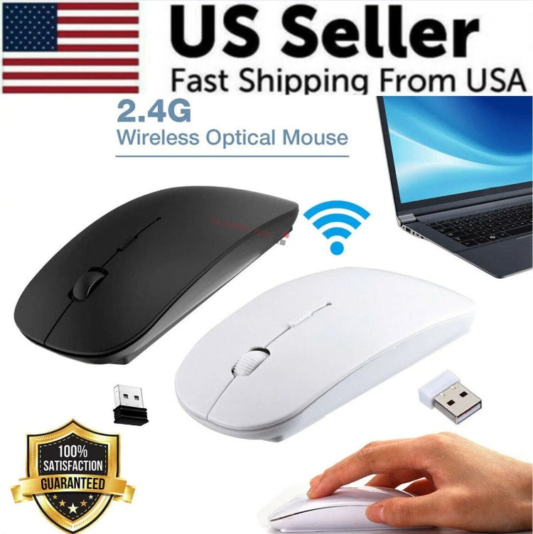 2.4GHz USB Wireless Optical Mouse Mice For Macbook Pro Air PC God&