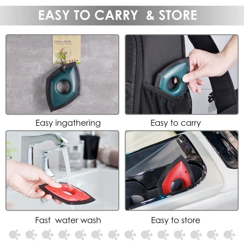 Pet Hair Remover Cat Fur Cleaning Device Carpet Sofa Car Detail Scraper Dog Lint Removal Silicone Dog Cat Fur Removal Brush God&