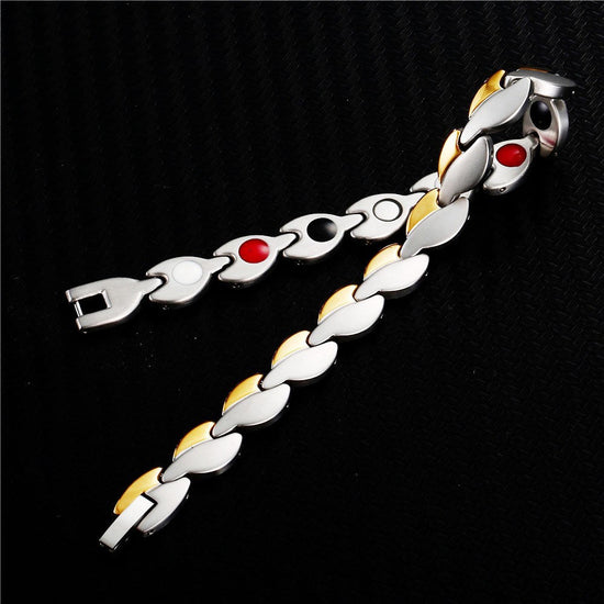 Leaf-like 4-in-1 Magnet Bracelet Radiation Protection God&