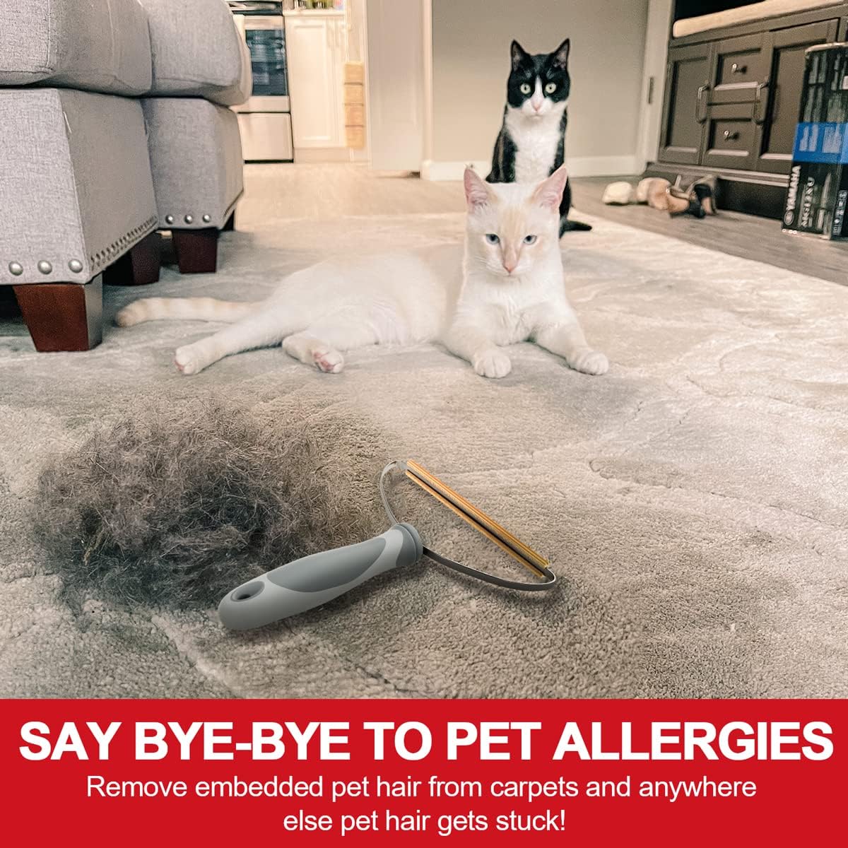 Pet Hair Remover, Dog Cat Hair Remover, Lint Cleaner Pro, Fur Removal Tool, Portable Carpet Scraper, Fuzz Rollers Hairball Shaver Brush For Carpets, Car Mat, Couch, Pet Bed, Furniture & Rug God&
