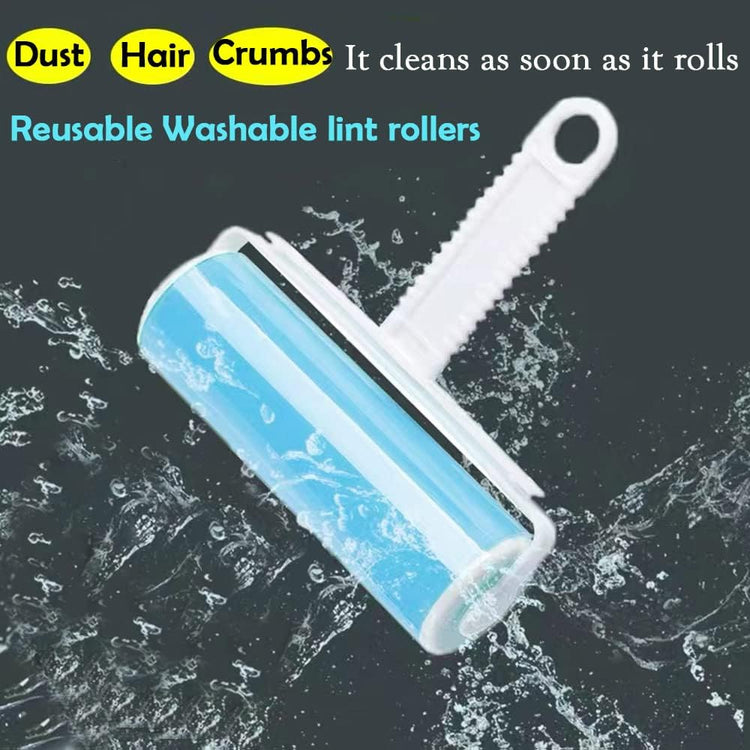 Washable Lint Roller Lint Roller Reusable Sticky Dog Cat Hair Remover Cleaner With Cover For Clothes Pet Hairs God&