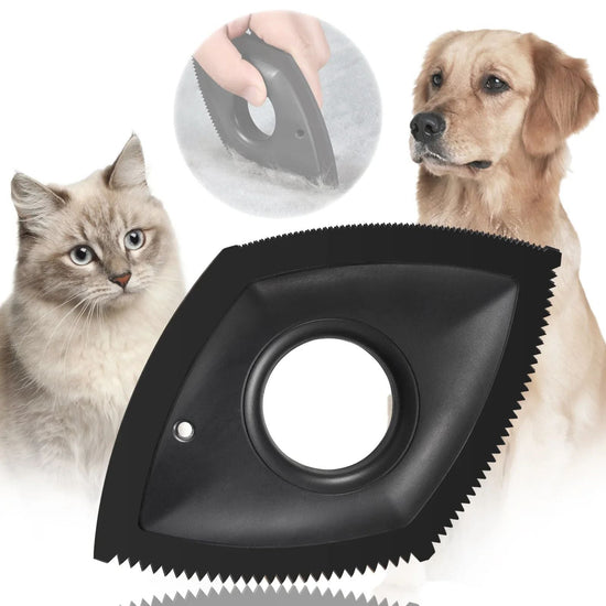 Pet Hair Remover Cat Fur Cleaning Device Carpet Sofa Car Detail Scraper Dog Lint Removal Silicone Dog Cat Fur Removal Brush God&