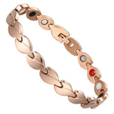 Leaf-like 4-in-1 Magnet Bracelet Radiation Protection God&