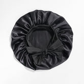 Satin Round Cap Bow Elastic Wide-brimmed Ribbon Nightcap God&