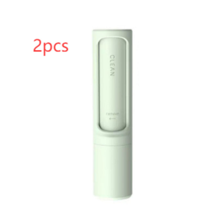 2-1 Reusable Pet Hair Remover Brush Lint Roller Portable Effective Self Cleaning Tool for Cat Dog Fur Hair Dust Removal Brush God&