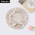 Encrypted Satin Silk Plain Satin Confinement Household Hair Care Lace-up Nightcap God&