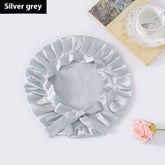 Encrypted Satin Silk Plain Satin Confinement Household Hair Care Lace-up Nightcap God&