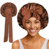 Satin Round Cap Bow Elastic Wide-brimmed Ribbon Nightcap God&