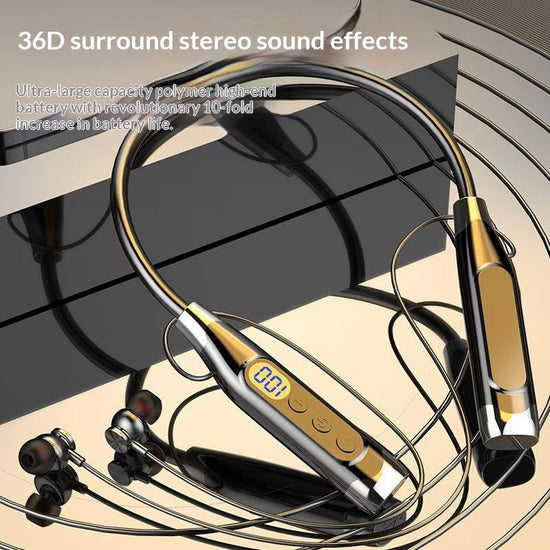 Wireless Bluetooth Neckband Earbuds With Ultra-long Battery Life God&