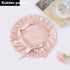 Encrypted Satin Silk Plain Satin Confinement Household Hair Care Lace-up Nightcap God&