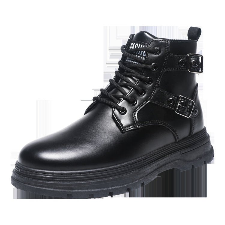 Black Martin Boots Male British Style Working Boots God&