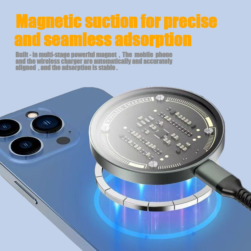 IPhone 17 Pro Pro Max Wireless Charger 15W Magnetic Wireless Fast Charging, Compatible With IPhone 12, 13, 14, 15, 16, And 17 Pro, Pro Max Series Models God&