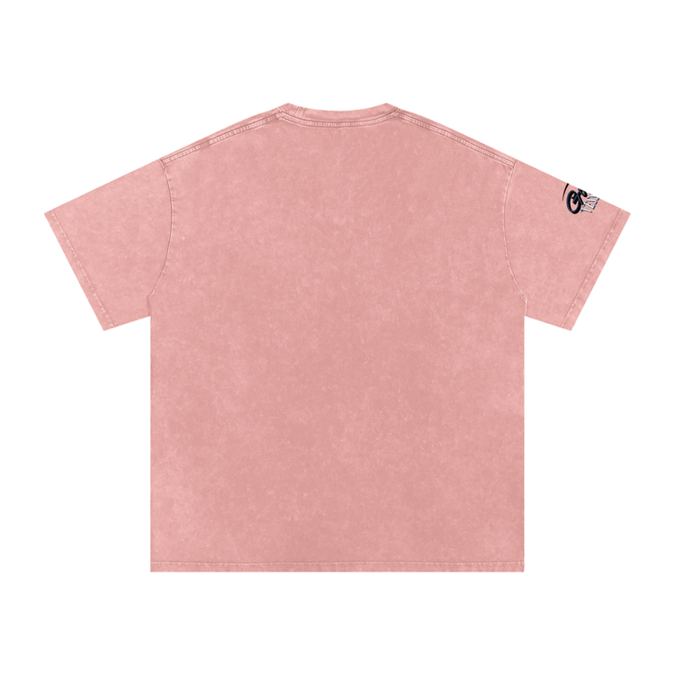 Snow Washed Oversized Cotton T-Shirt ODMPOD