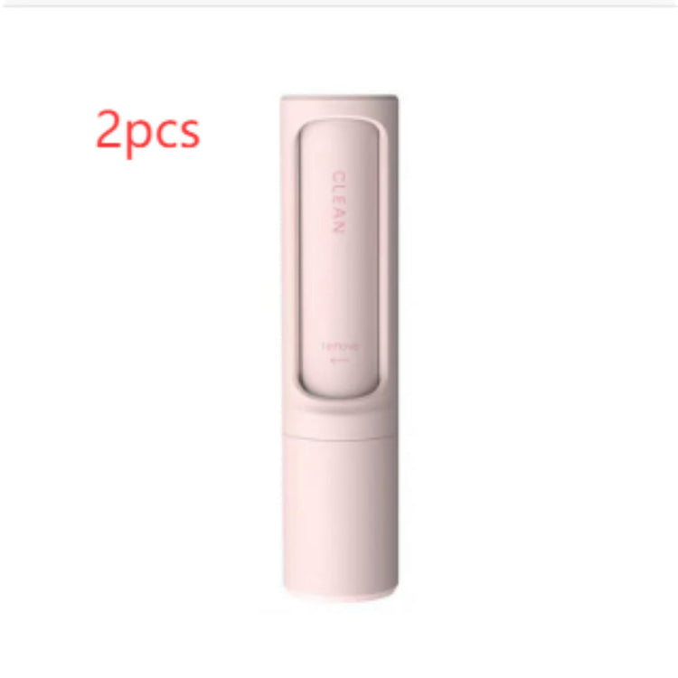 2-1 Reusable Pet Hair Remover Brush Lint Roller Portable Effective Self Cleaning Tool for Cat Dog Fur Hair Dust Removal Brush God&