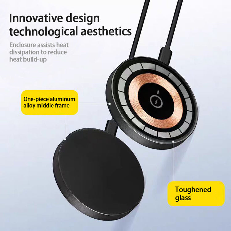IPhone 17 Pro Pro Max Wireless Charger 15W Magnetic Wireless Fast Charging, Compatible With IPhone 12, 13, 14, 15, 16, And 17 Pro, Pro Max Series Models God&