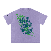 Snow Washed Oversized Cotton T-Shirt ODMPOD